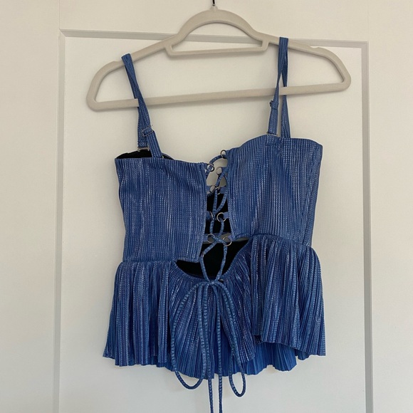 Sabina Musayev Shimmer Maxi Skirt and Top Set - Picture 4 of 8